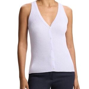 Theory Ribbed Sweater Tank